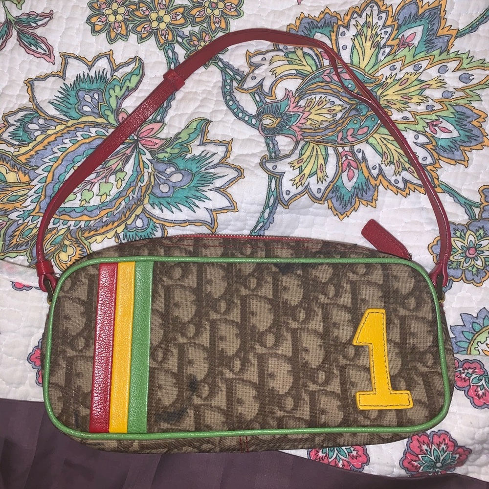John Galliano Vintage Dior 2004 Rasta Baguette